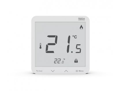 Bezdrátový pokojový ovladač napájený 230V bílý R-8PZ PLUS Tech Controls