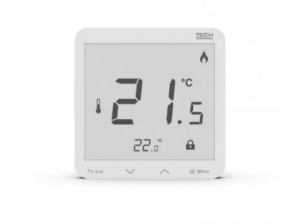 Bezdrátový pokojový regulátor bateriový zadní box bílý R-8PB PLUS Tech Controls