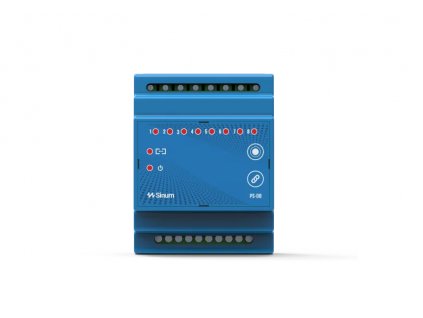 Bezdrátové relé na lištu DIN modré PS-08 Tech Controls