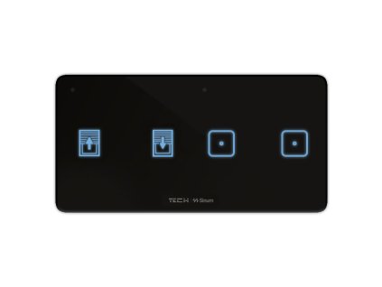Bezdrátový dvoupólový spínač světla a rolety černý WSZ-22L Tech Controls