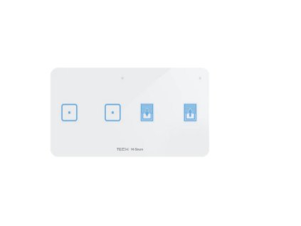 Drátový dvoupólový spínač světla a rolety černý WSZ-22MP Tech Controls