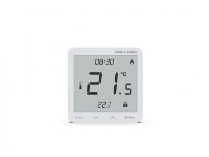 Kabelový pokojový ovladač sinum white R-S3 Tech Controls