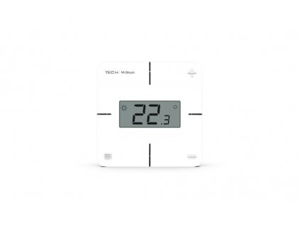Bílý kabelový pokojový regulátor Sinum R-S1 Tech Controls