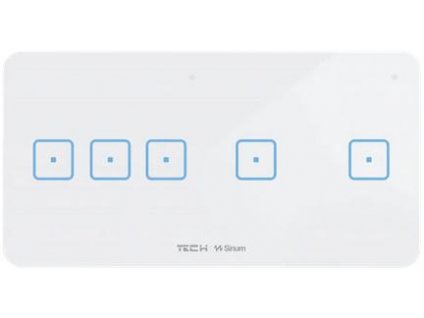 Drátový pětipólový spínač bílý WSS-32M Tech Controls