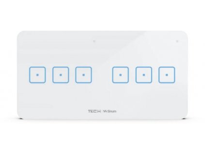 Drátový šestipólový spínač černý WSS-33M Tech Controls