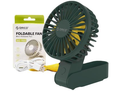 Přenosný ventilátor Orico GXZ-F833 USB-C zelený