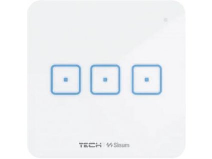 Třícestný přepínač WS-03M Tech Controls, bílý, s pevnou kabeláží