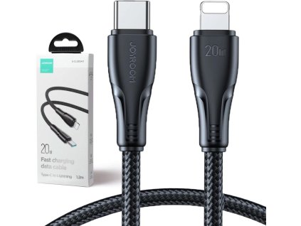 kabel usbc lightning joyroom scl020a11 120cm 20w w oplocie czarny a30acf3b8f26b