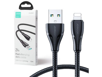 kabel usba lightning joyroom sul012a11 120cm 24a w oplocie czarny 1919c0ef8dfdd