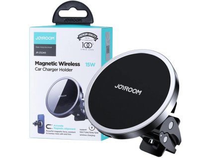 uchwyt samochodowy magnetyczny adowarka indukcyjna joyroom jrzs240 qi 15w magsafe apple iphone e08219eaac24b