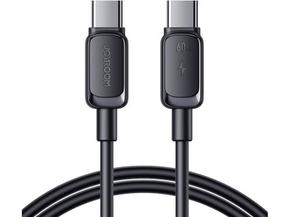 kabel usbc usbc joyroom fast charging scc100a141b 120cm 60w 5a czarny d87997275d4b2