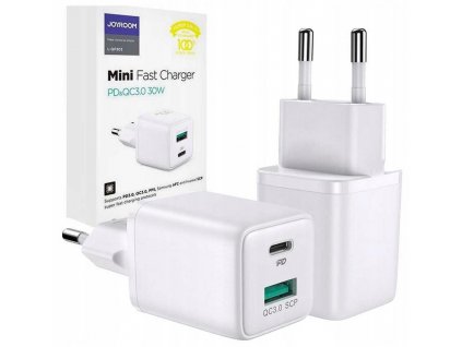 Síťová nabíječka Joyroom L-QP303 30W PD 3.0 QC 3.0 1x USB-C bílá