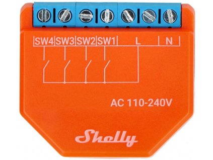 Ovladač/aktivátor scén Shelly Plus i4 WIFI