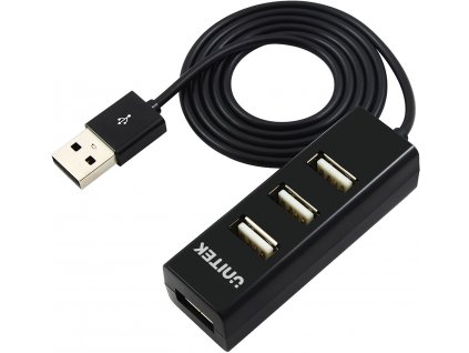 Unitek Y-2140 4x USB 2.0 mini hub - černý