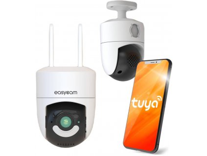 Venkovní WiFi kamera EasyCam Tuya 4MP IP kamera EC-5PT4DL s 4násobným zoomem