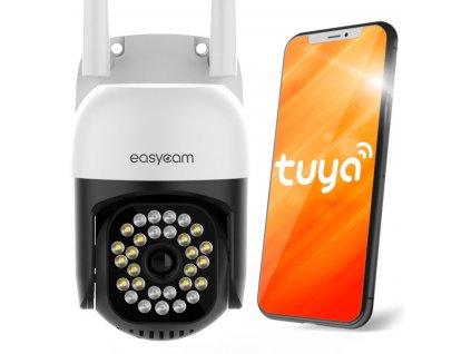 EasyCam IP venkovní WiFi PTZ kamera LED 25m Tuya 4MP 4 x zoom EC-4PT12L16IR