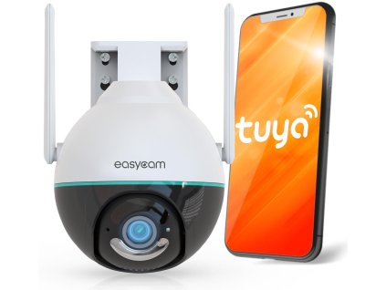 Venkovní WiFi PTZ kamera EasyCam Tuya 4MP se 4x zoomem EC-4PT4L