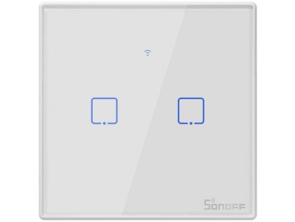 Sonoff WiFi + RF 433 T2 EU TX dotykový spínač světla (2-kanálový)