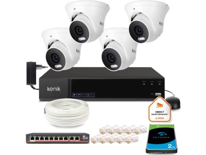 Dohledový set KENIK IP CAMERA KG-5430DAS-ILD (2,8 mm)