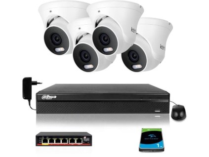 zestaw monitoringu kamera ip kenik kg4430dasil 28mm 9167da719fb28