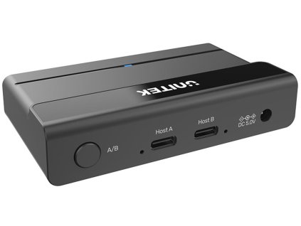 Unitek 4x USB-A 5Gbps aktivní KVM přepínač H1310A