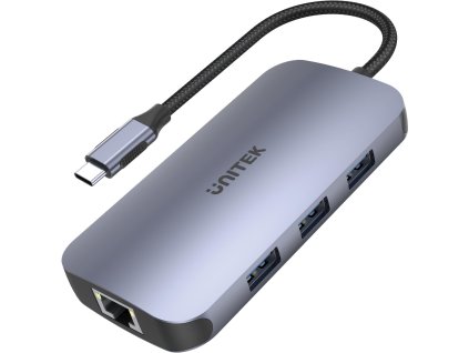 Unitek D1071A Hub N9+ USB-C HDMI, PD 100W, čtečka karet