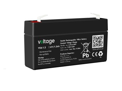 Akumulator AGM Voltage 6V 1.2Ah VE6-1.2