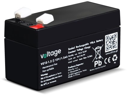 akumulator agm voltage 12v 12ah ve1212 01b3cbf154680