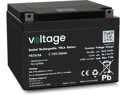 akumulator agm voltage 12v 26ah ve1226 9da121d4fff5e