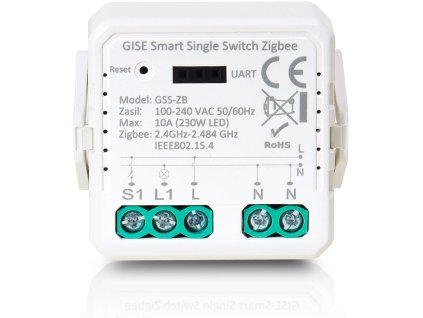 GISE Smart Single Switch Zigbee | Single Relay Module Zigbee | GSS-ZB