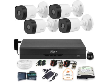 DAHUA XVR SLEDOVACÍ SADA 1TB 4 KAMERY S ROHEM 2MPX