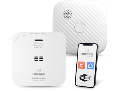zestaw czujnikw firesco czujnik czadu dymu z wifi cca1988f529f0