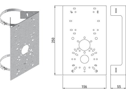 DRŽÁK NA TYČ ATS US H-D-BOX