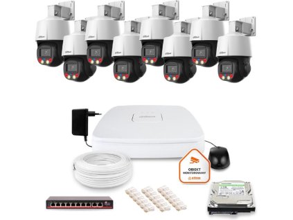 Dahua IP dohledová sada 8f 4MPx PTZ kamer 1TB disk