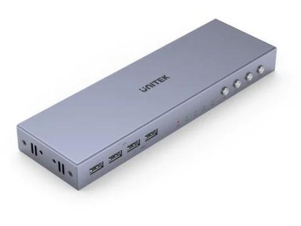 Unitek V306A KVM přepínač 4K HDMI 2.0 4-in 1-out +USB