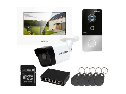 zestaw wideodomofonowy hikvision 1 rodzinny 35c250f97963f
