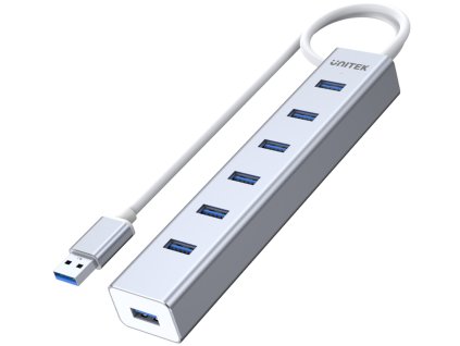 Unitek Y-3090 7x USB 3.0 hub s napájecím zdrojem