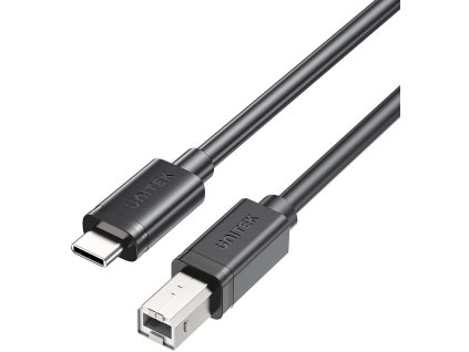Unitek USB C na USB B 2.0 kabel pro tiskárny černý 5m