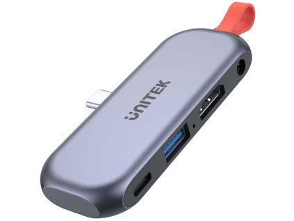 Unitek Hub USB-C mobilní, HDMI 4K, audio, PD 100W