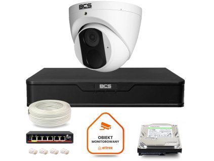 Sada BCS Point IP Surveillance Kit 1x kamera BCS-P-EIP14FSR3 DVR s 1TB diskem