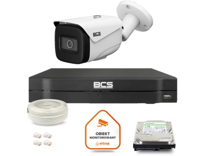 Sada BCS Line IP CCTV 1x kamera BCS-L-TIP25FSR5-Ai1 DVR s 1TB HDD