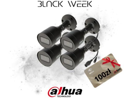 DAHUA IP KAMERA IPC-HFW1530S-0280B-S6-BLACK Balení 4 ks + Gratis