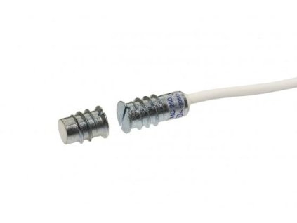 ALARMTECH MC 250 Krátký magnetický kontakt, magnetický detektor NC, šroubovací pouzdro, 6 m