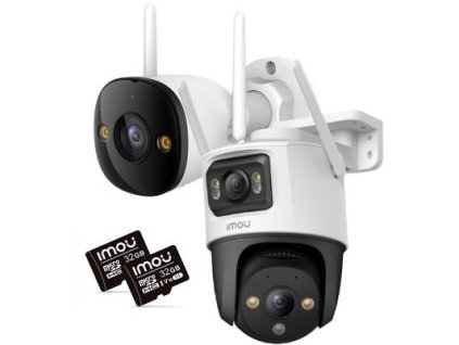 Sada 2 IP kamer Imou bullet 3 5MP a Cruiser Dual 10MP s 32GB paměťovými kartami