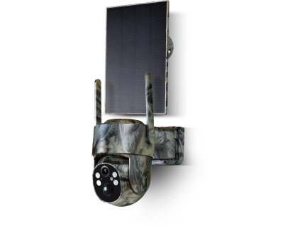 EasyCam solární PTZ bezdrátová WiFi Tuya 3MP IP kamera EC-3PT4DL-S-M se 4x zoomem