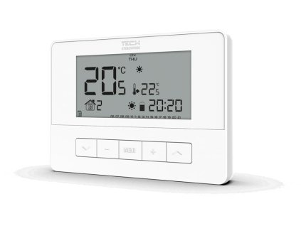 Kabelový pokojový ovladač bílý T-4.1 Tech controllers