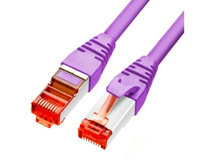 PATCHCORD GETFORT CAT.6A S/FTP LSOH kabel 2m fialový