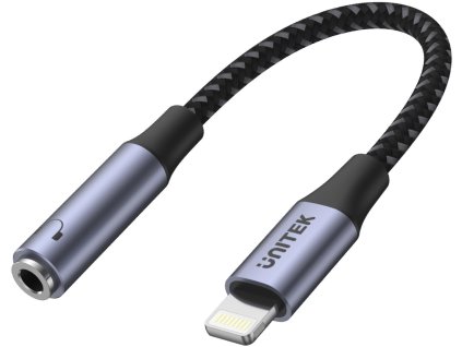 Adaptér Unitek Lightning na mini jack 3,5 mm (F)