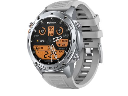 Chytré hodinky Zeblaze Stratos 2 Ultra - stříbrné