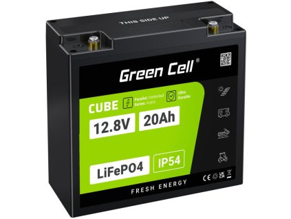 LiFePO4 Green Cell Cube 12,8V 20Ah LFPGC12V20AH LITHIUM-GELPHATE BATERIE